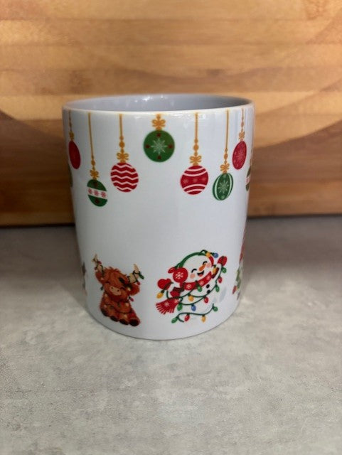 Festive Friends & Baubles Christmas Mug