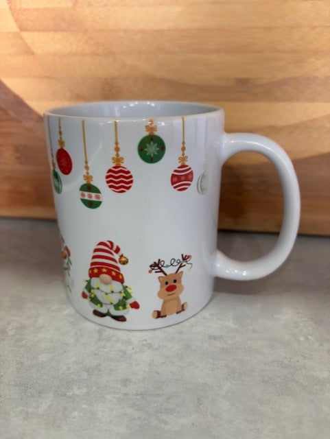 Festive Friends & Baubles Christmas Mug