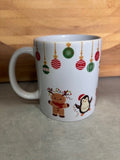 Festive Friends & Baubles Christmas Mug