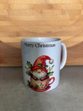 Gnome in a Teacup Christmas Mug