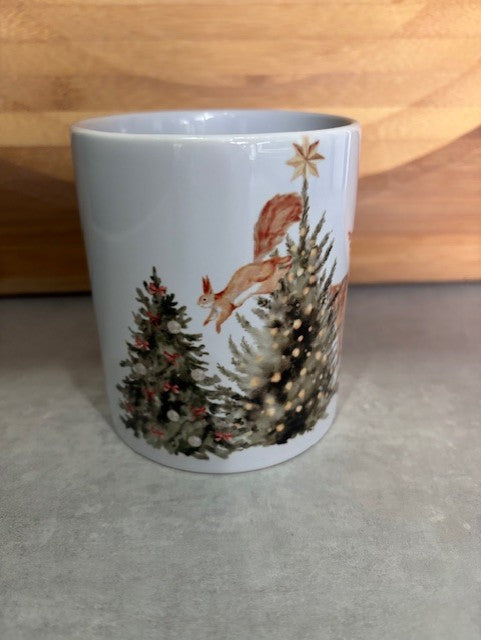 Woodland Animals Christmas Mug