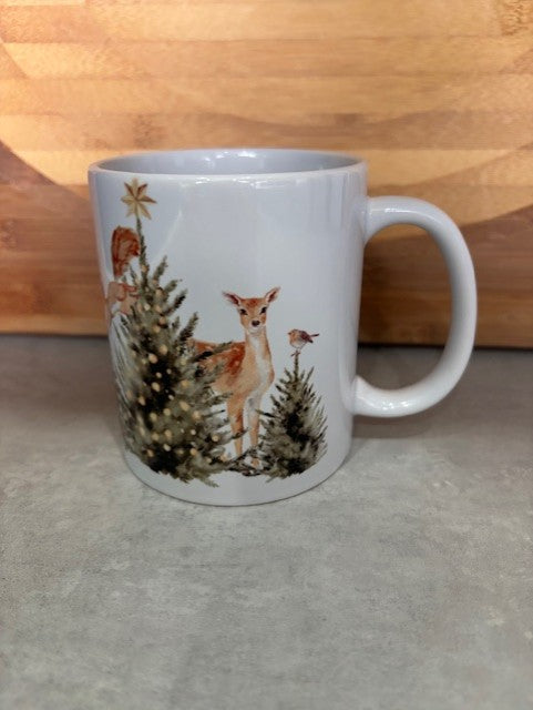 Woodland Animals Christmas Mug